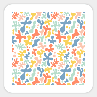 Abstract Organic Shapes Sticker